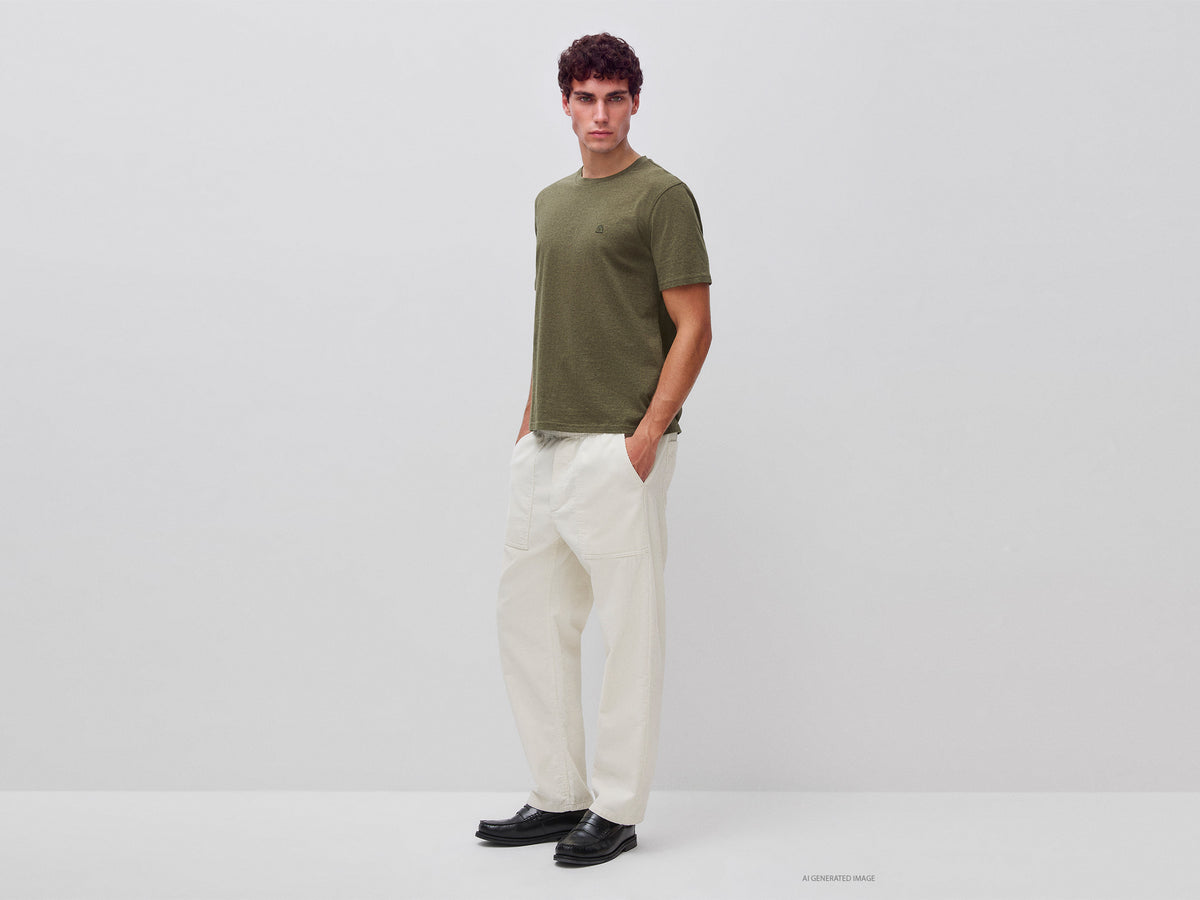 Cropped velvet joggers