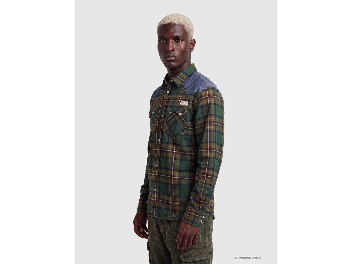 Western flannel check shirt