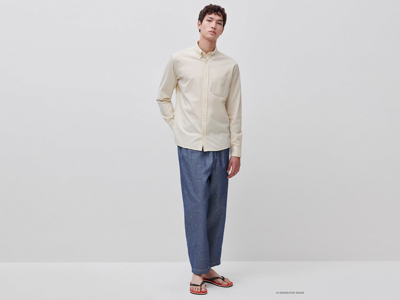 Lightweight button-down shirt