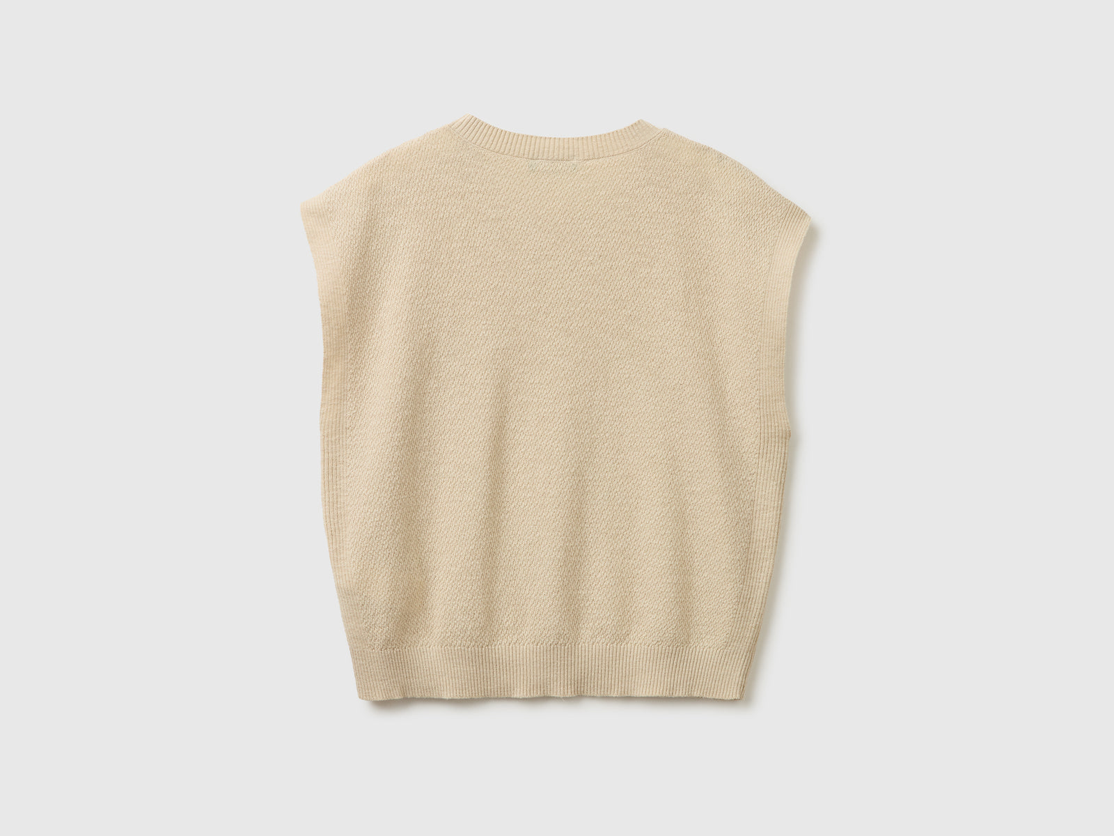 Sleeveless linen blend sweater - ucb_image_BS