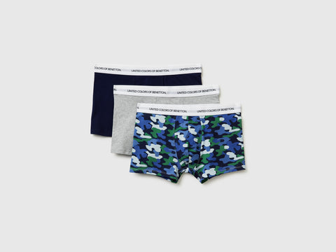 Set of three boxers in stretch organic cotton - ucb_image_FS