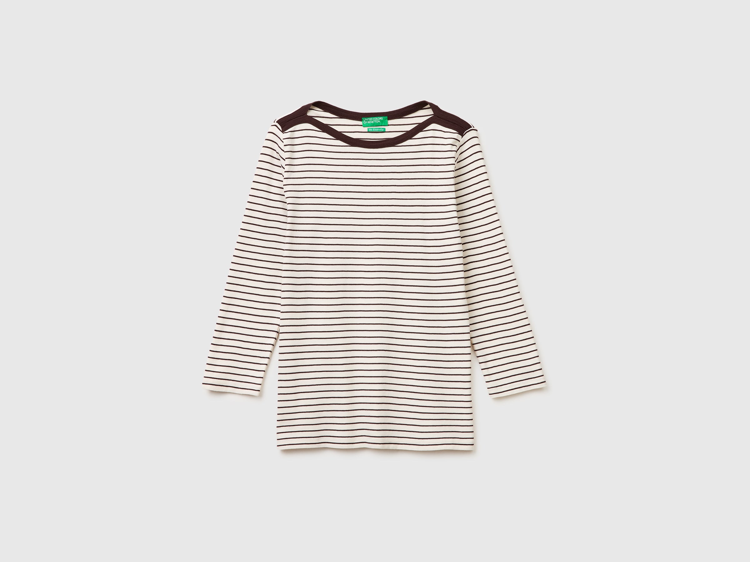 Striped t-shirt with boat neck - ucb_image_FS