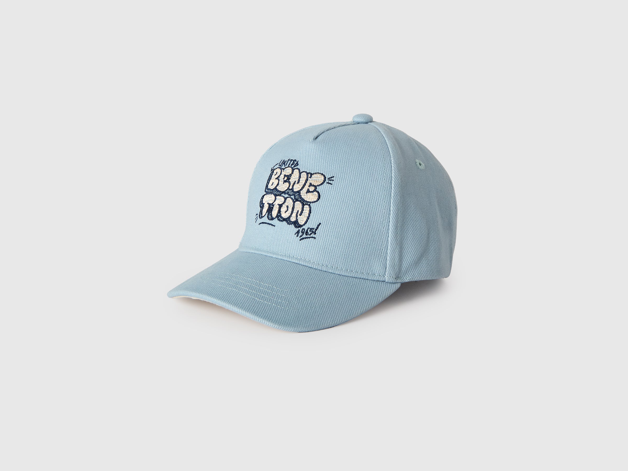 Light blue baseball cap with logo embroidery - ucb_image_FS