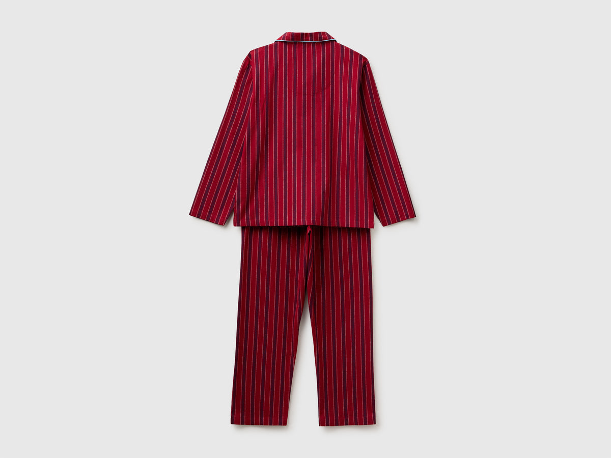 Pijama aberto em flanela às riscas - ucb_image_BS