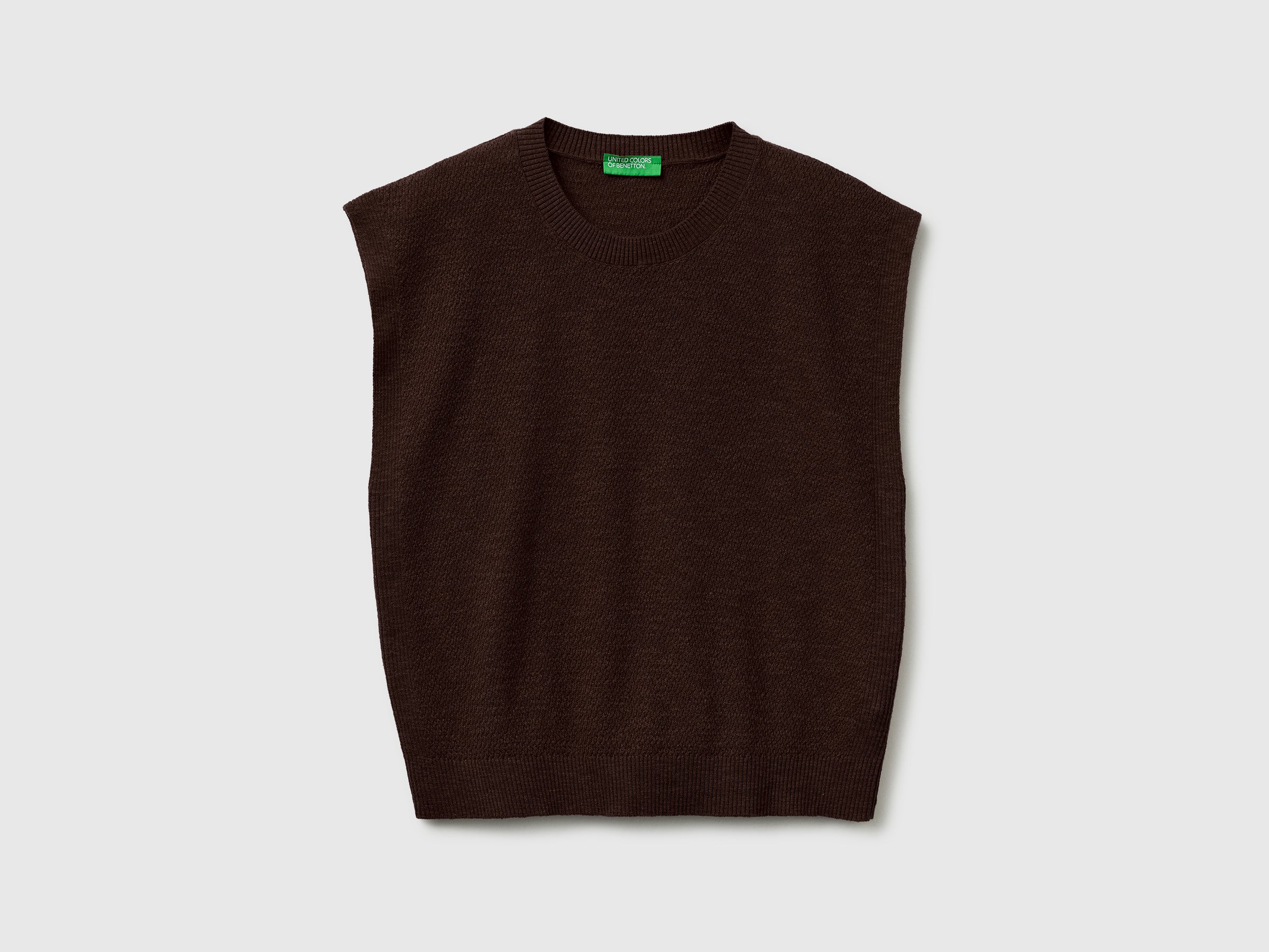Sleeveless linen blend sweater - ucb_image_FS