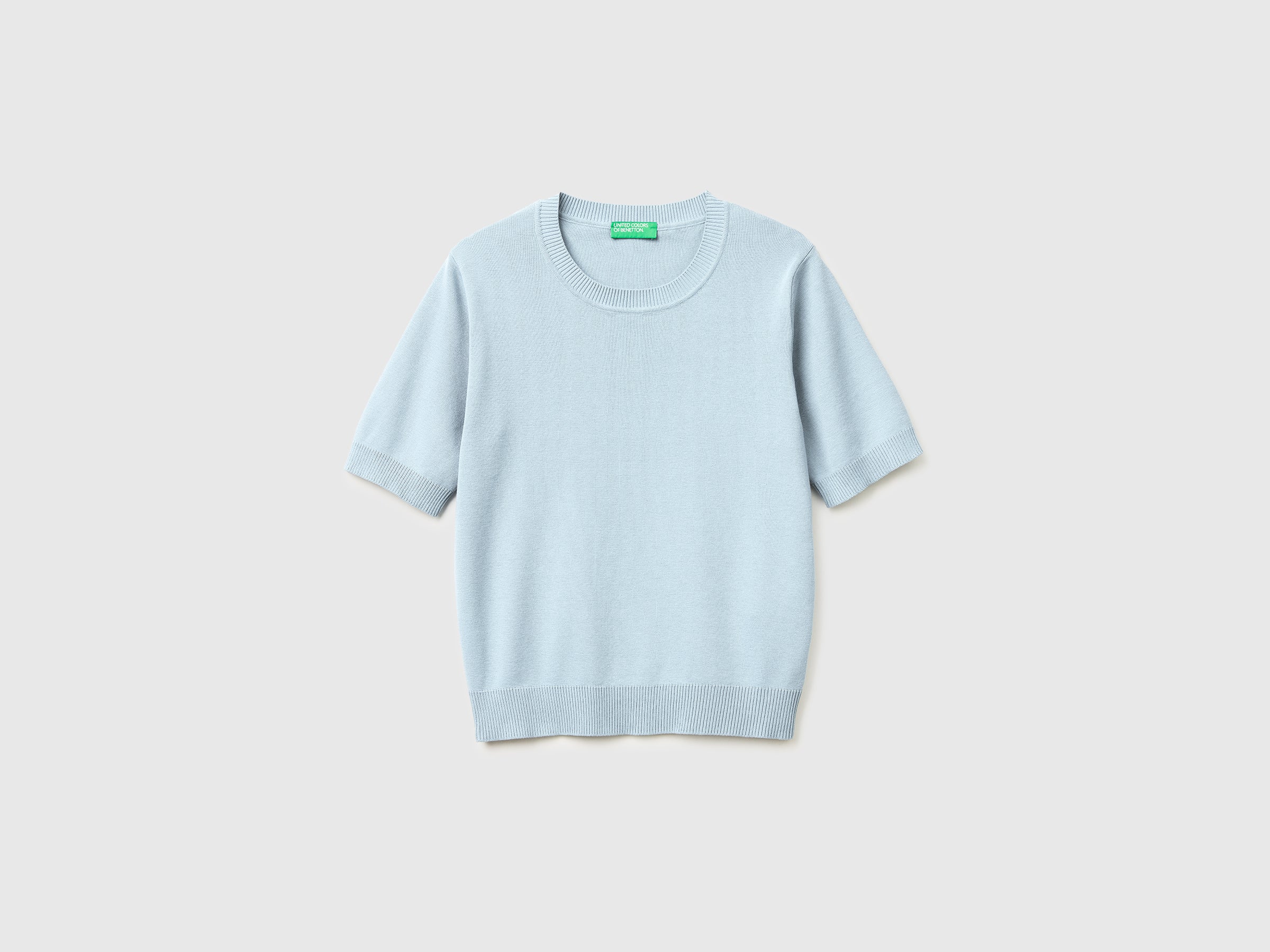 Light blue short sleeve sweater - ucb_image_FS
