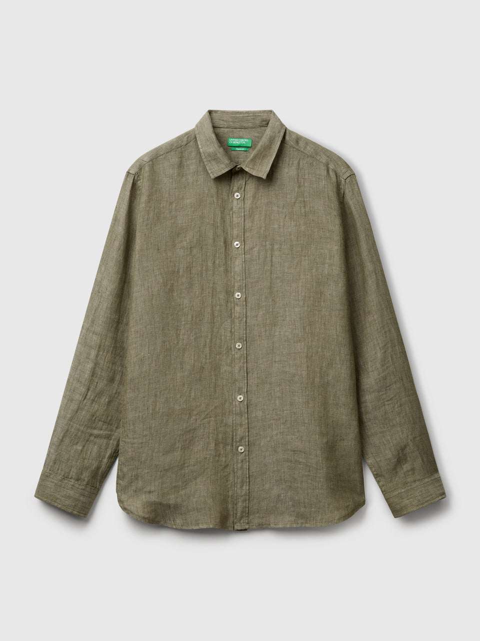 Camisa verde militar em linho puro - ucb_image_FS