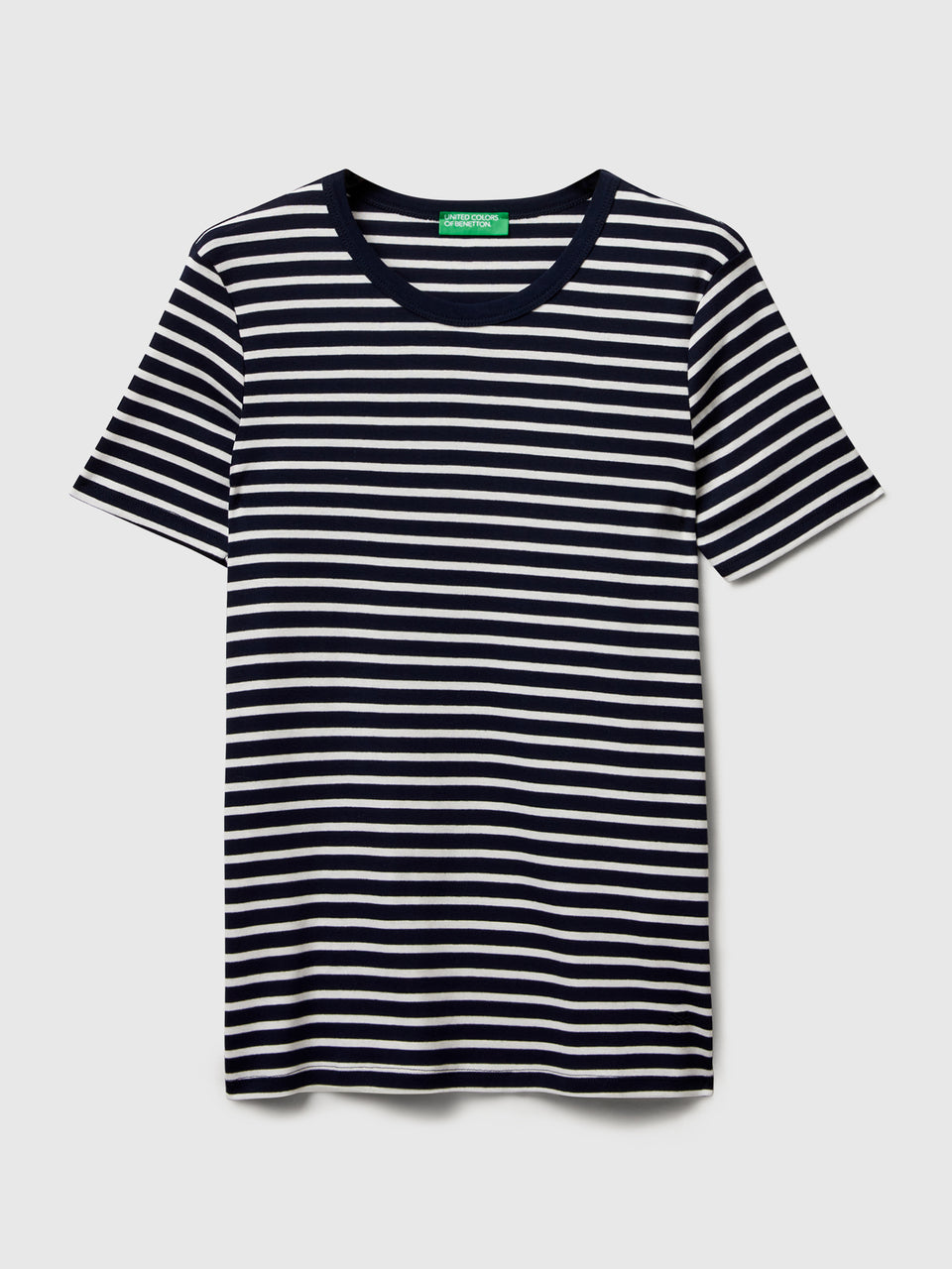 T-shirt de gola redonda às riscas - ucb_image_FS