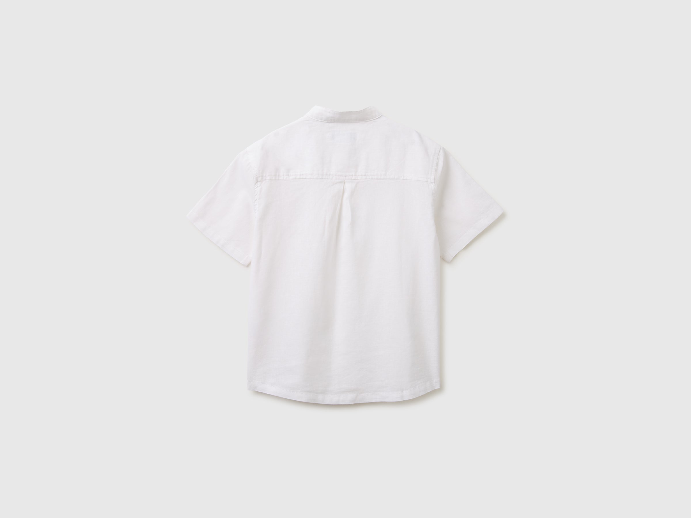Short-sleeved linen blend shirt - ucb_image_BS