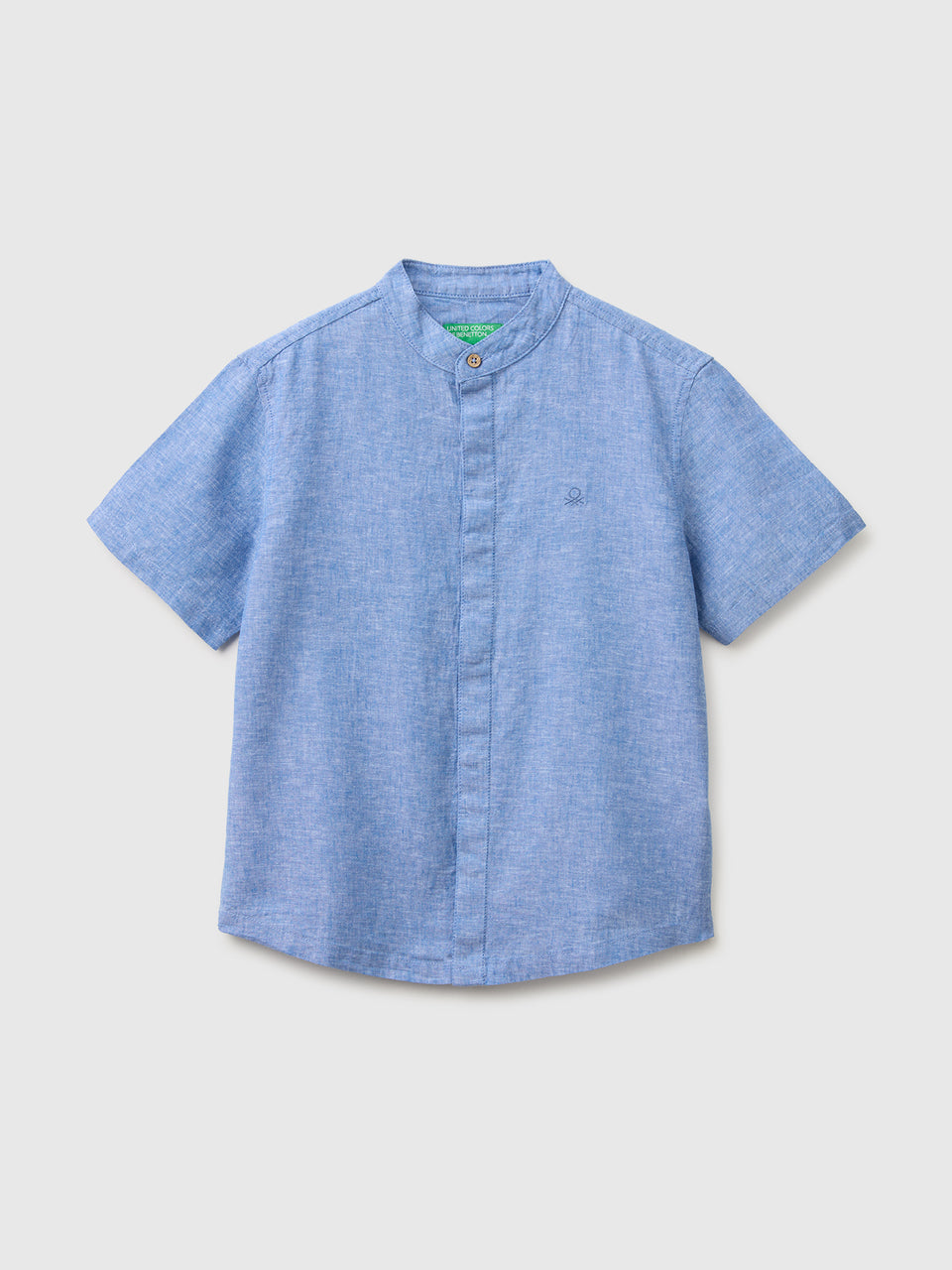 Short-sleeved linen blend shirt - ucb_image_FS