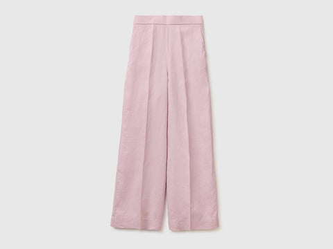 Palazzo trousers in pure linen - ucb_image_FS