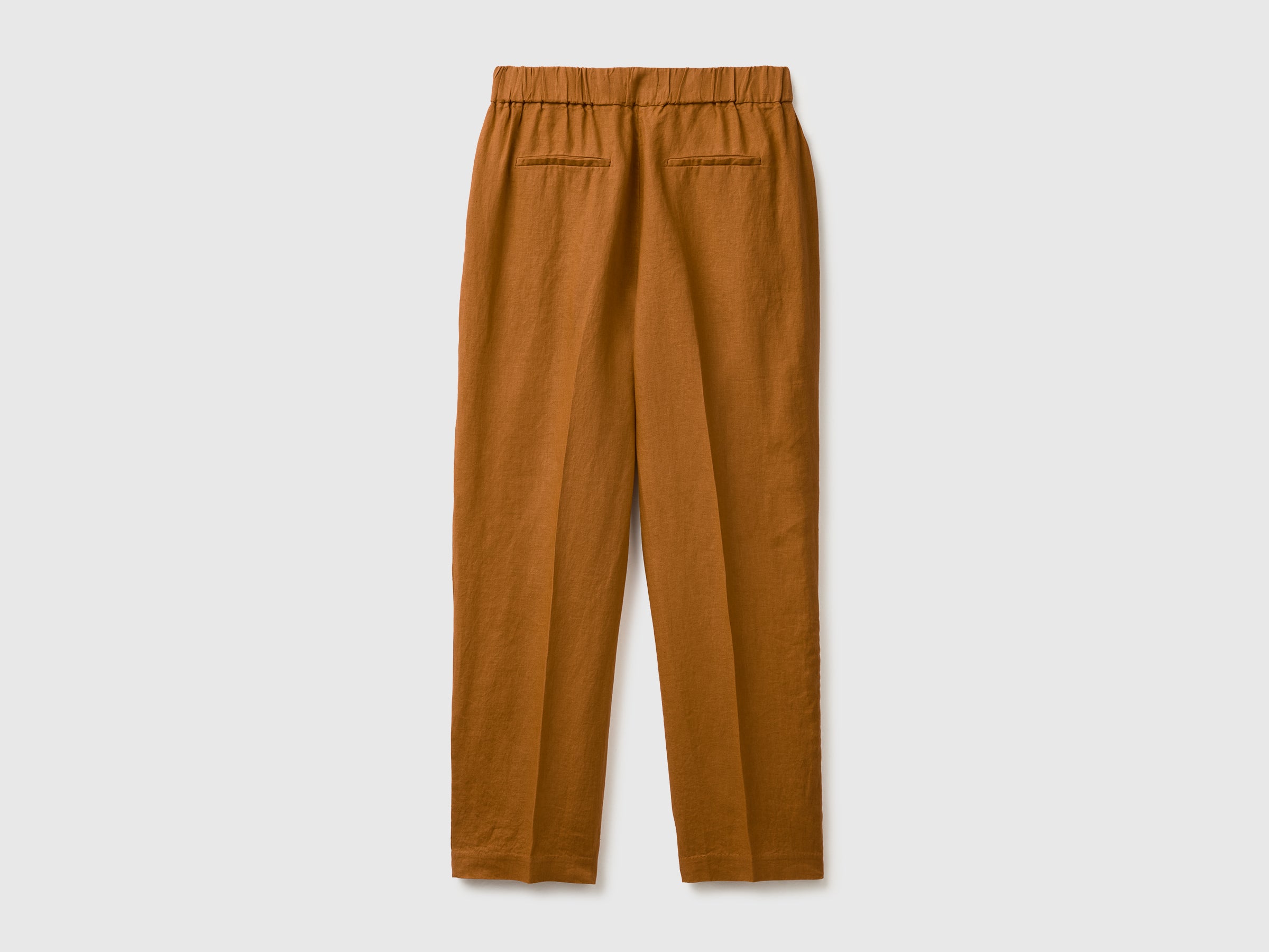 Carrot fit trousers in pure linen