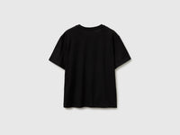 T-shirt decote em V em algodão leve - ucb_image_BS