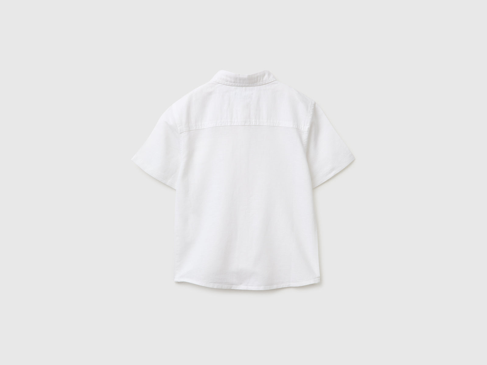 Short-sleeved linen blend shirt - ucb_image_BS