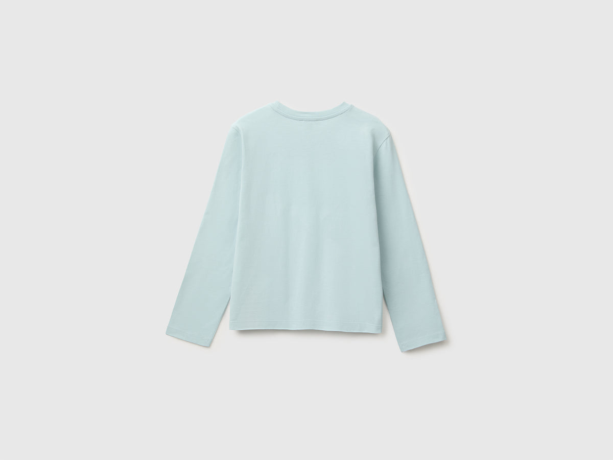 T-shirt em algodão orgânico quente com lantejoulas - ucb_image_BS