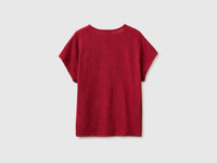 V-neck sweater in linen blend - ucb_image_BS