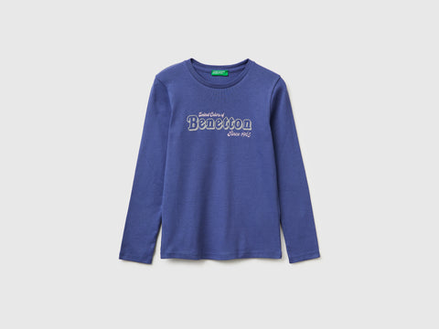 T-shirt with glittery logo in organic cotton - ucb_image_FS