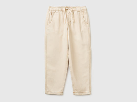 Cotton joggers with drawstring - ucb_image_FS