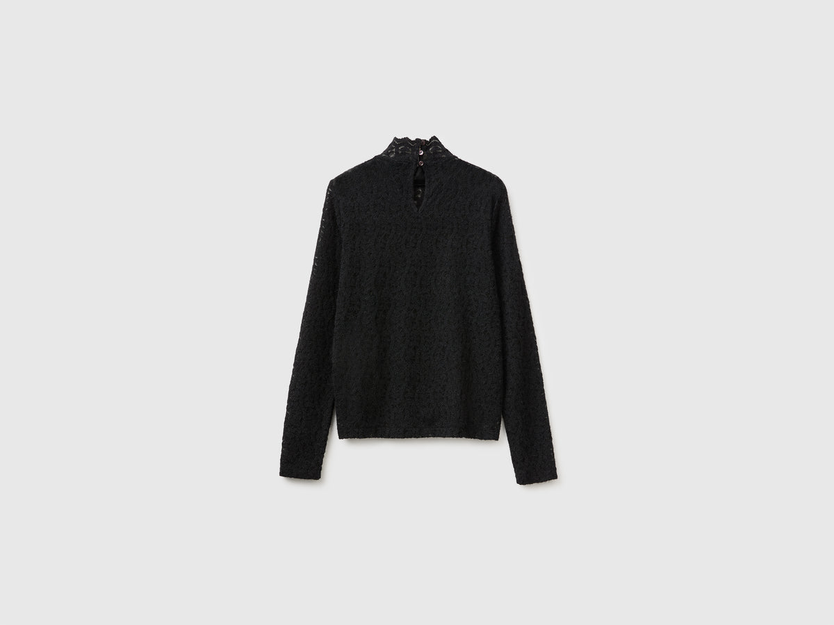 Blusa de gola alta em renda - ucb_image_BS