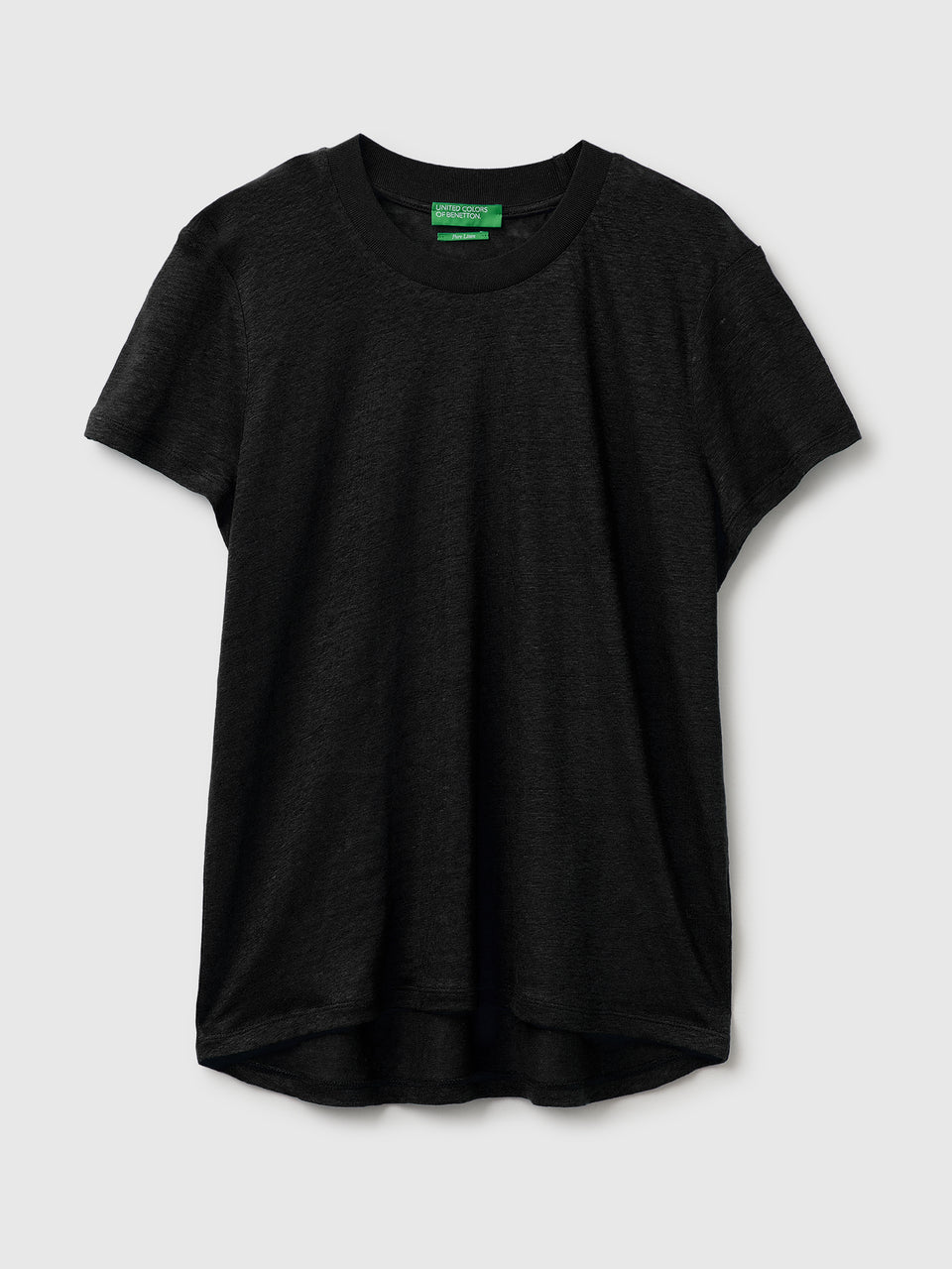 Crew neck T-shirt in pure linen - ucb_image_FS