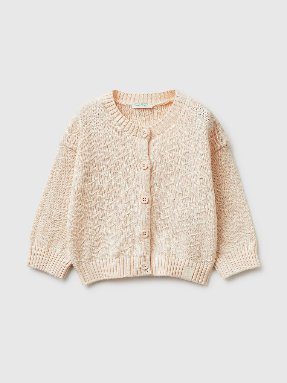 Organic cotton crew neck cardigan - ucb_image_FS