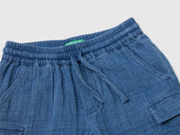 Light gauze cargo Bermuda shorts - ucb_image_DS1