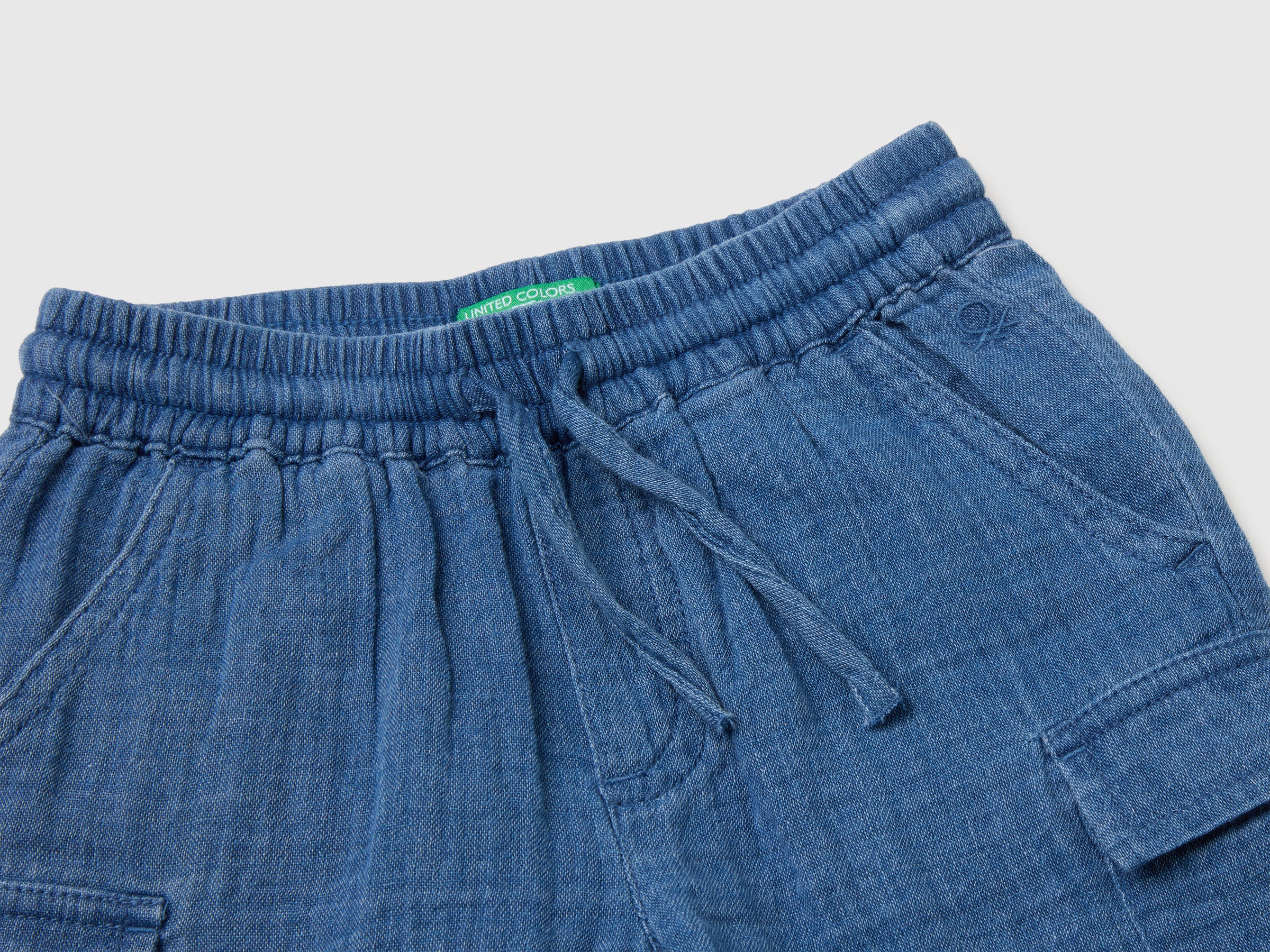 Light gauze cargo Bermuda shorts - ucb_image_DS1