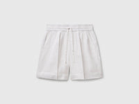 Shorts em linho puro com cordão de ajuste - ucb_image_FS