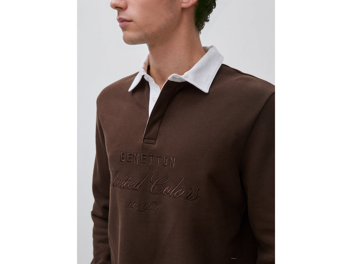 Polo em felpo com bordado 100% algodão - ucb_image_FY