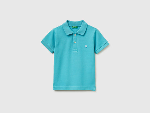 Short-sleeved polo in pure cotton - ucb_image_FS