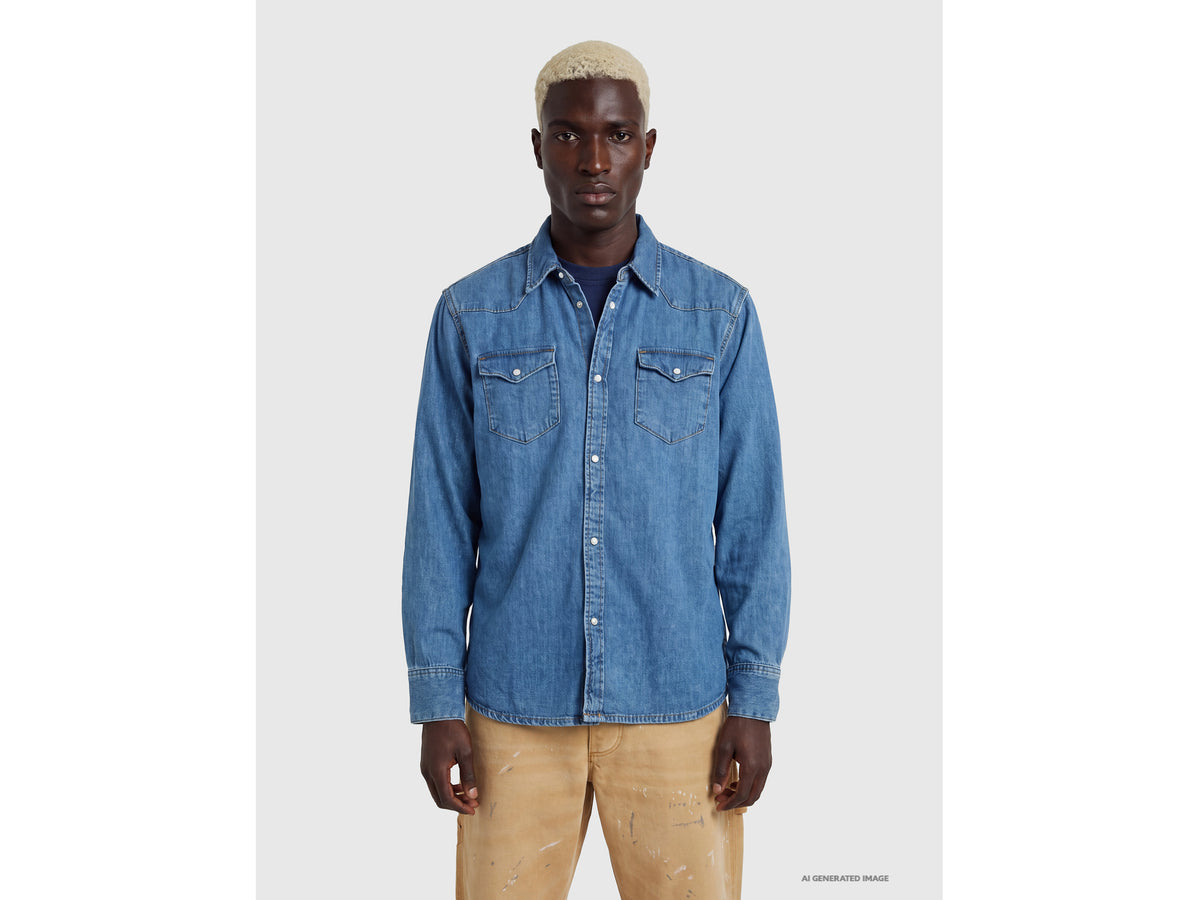 Camisa western de jeans claro - ucb_image_F
