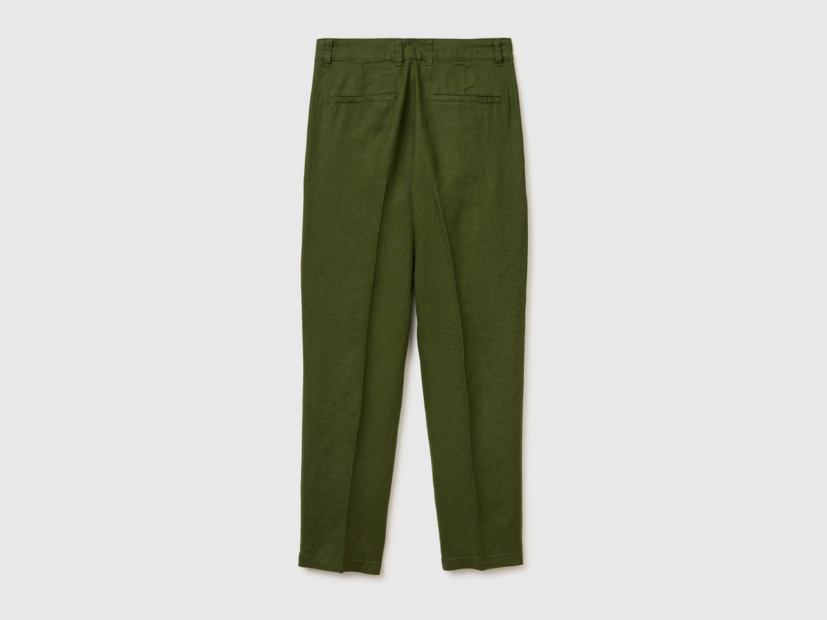 Chinos straight em puro linho - ucb_image_BS