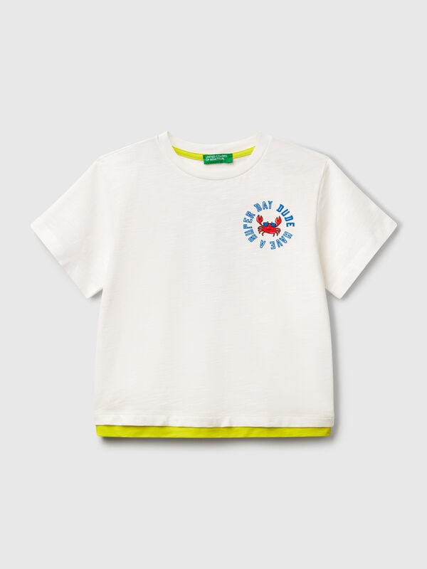 T-shirt over fit in cotone leggero Bambino