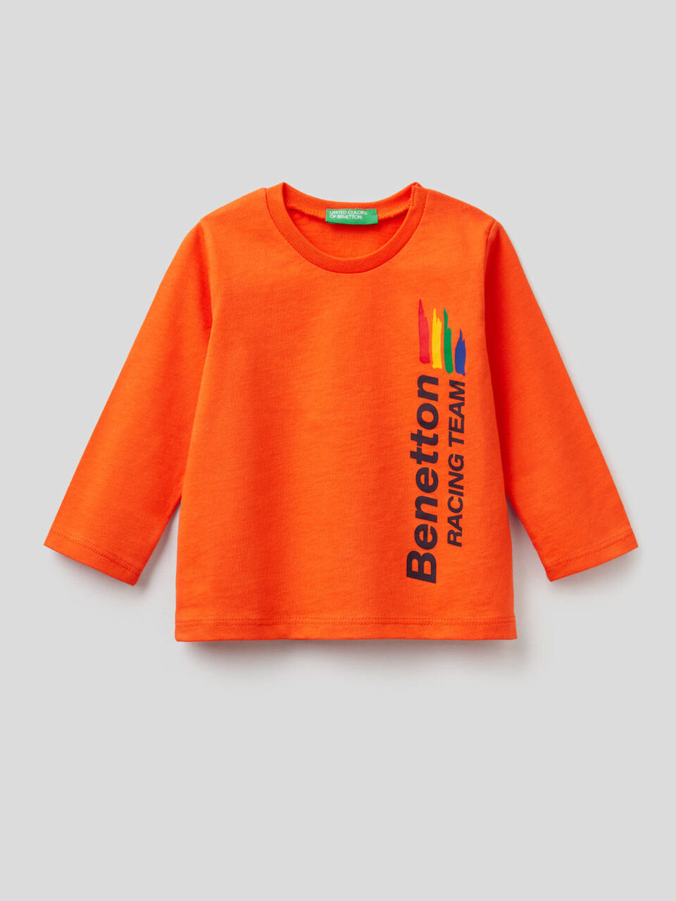 T-shirt manica lunga in cotone biologico image number 1