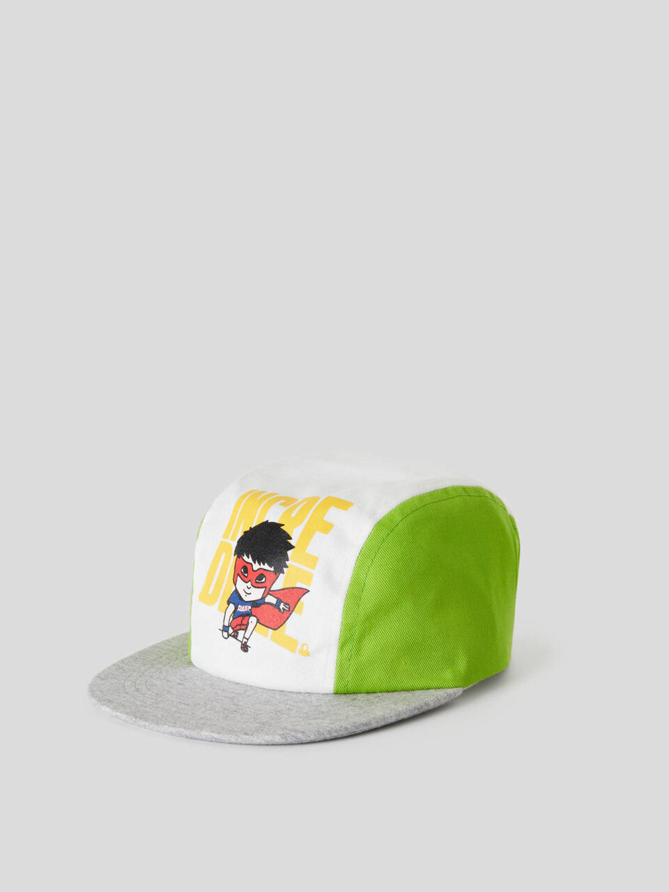 Cappellino color block in 100% cotone image number 1