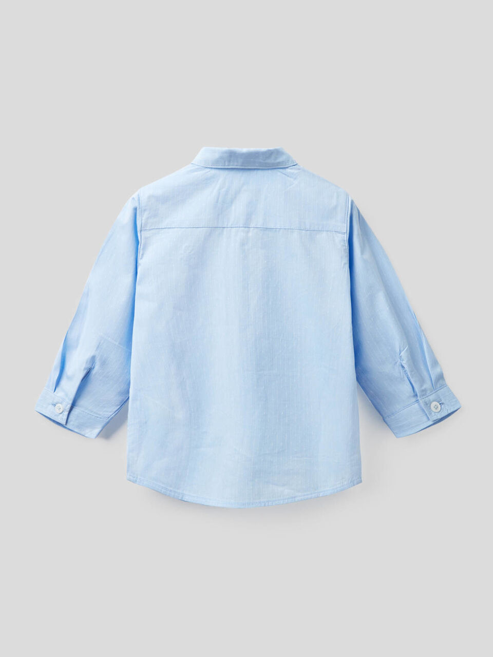 Camicia in cotone con papillon image number 2