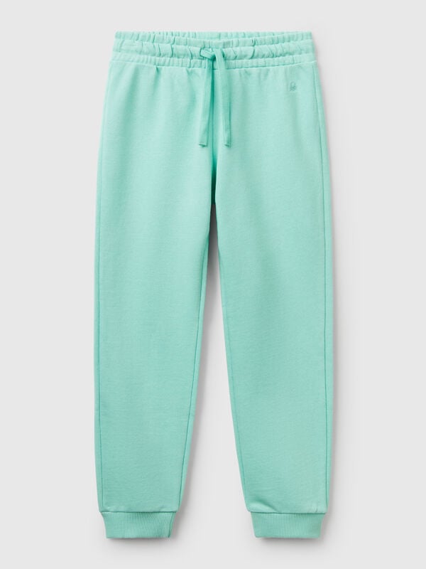 Pantaloni in felpa con logo Bambina