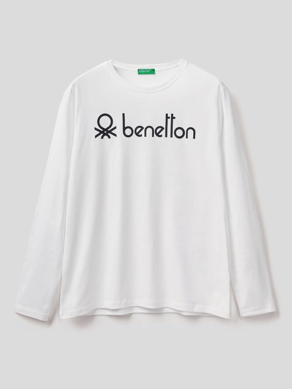 T-shirt manica lunga con stampa logo image number 1
