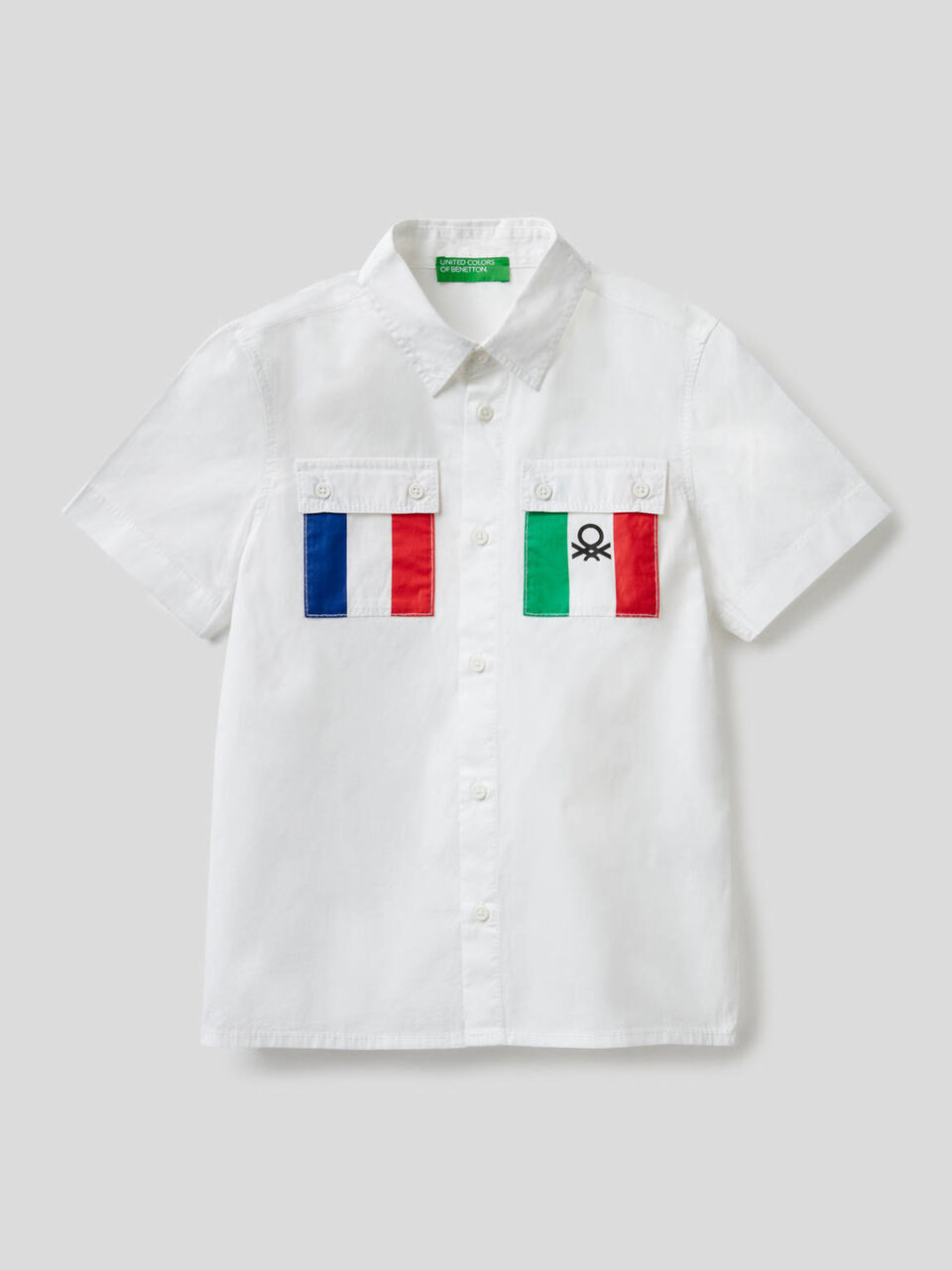 Camicia con taschini bandiera image number 1