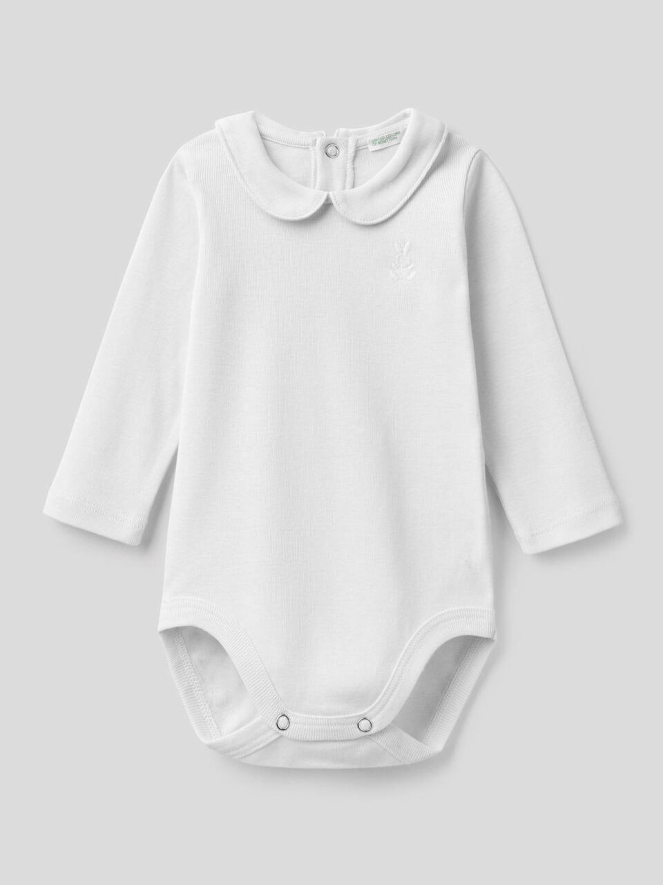 Body con colletto in cotone biologico image number 1