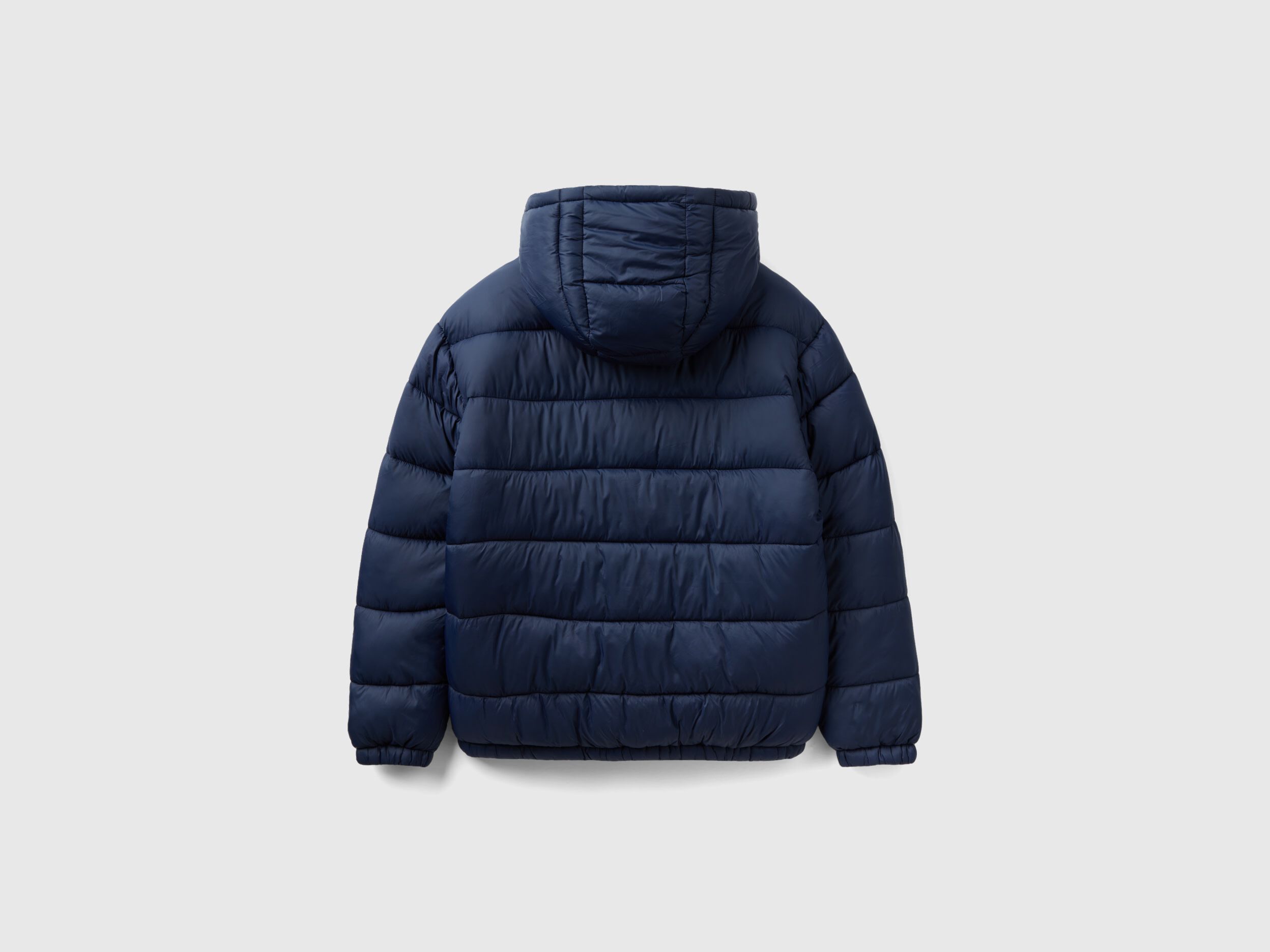 Piumino imbottito con ovatta riciclata Blu Scuro Uomo Benetton