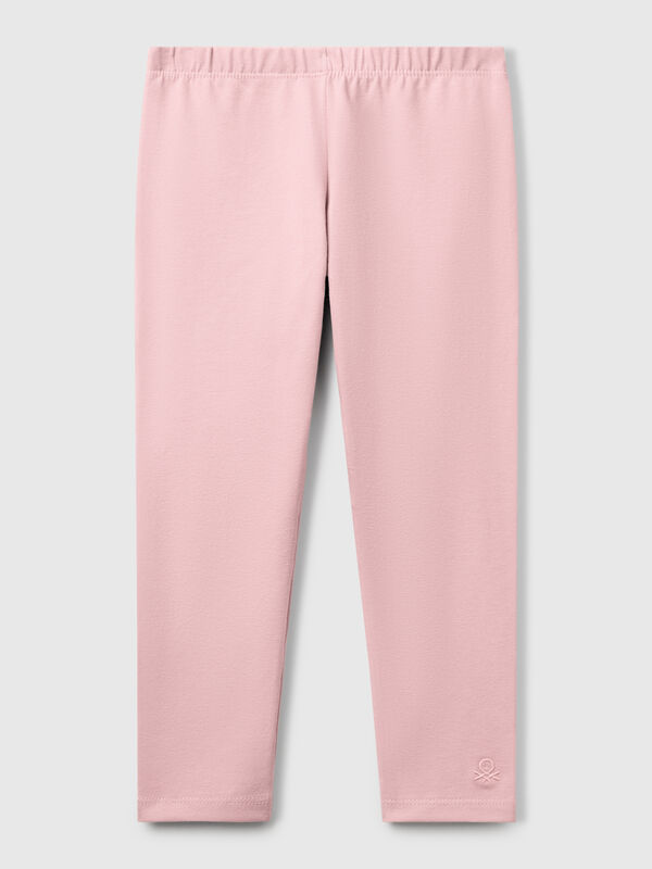 Leggings in cotone stretch Bambina