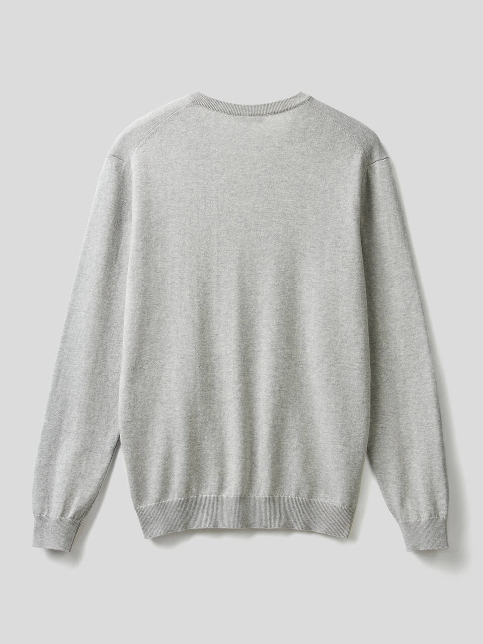 Maglia in puro cotone con scollo a V image number 2