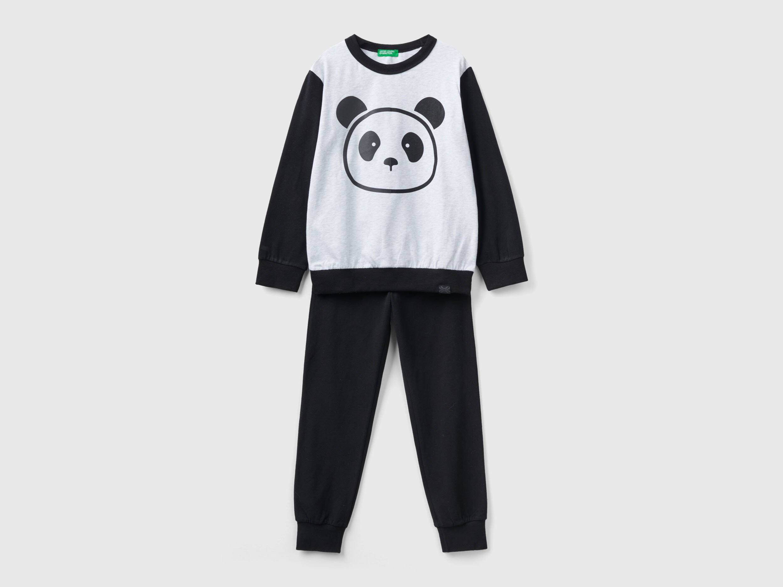Caldo pigiama con stampa panda Multi color Bambino Benetton