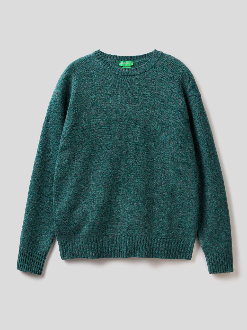 Maglia girocollo in pura lana Shetland image number 1