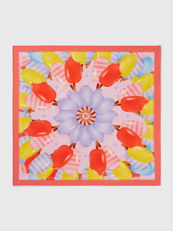 Bandana con pattern gelati Donna
