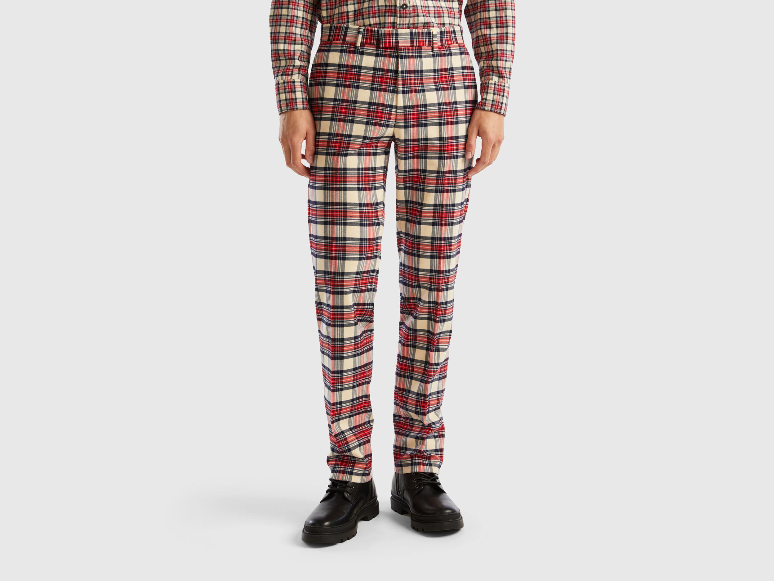 Pantaloni discount flanella uomo