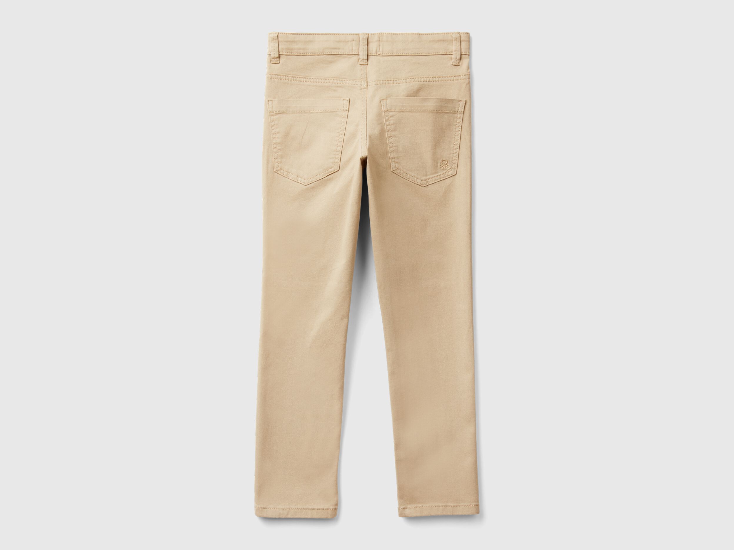 Pantaloni slim fit cinque tasche Beige Benetton