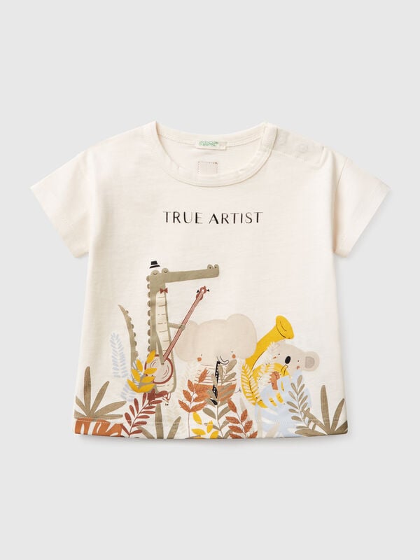 T-shirt boxy fit con stampa Baby