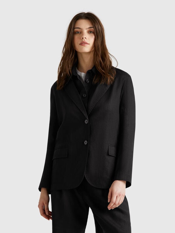 Blazer in puro lino Donna